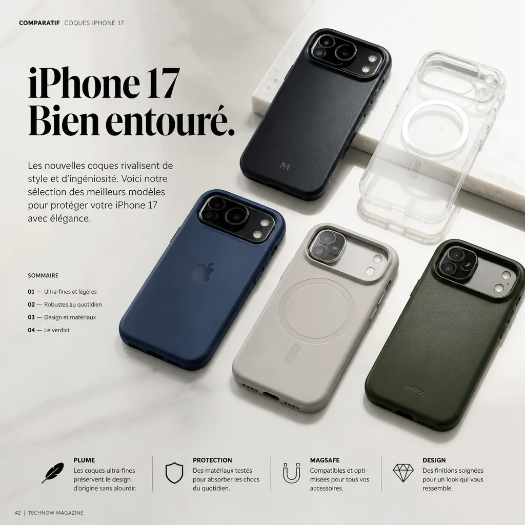 Comparatif meilleur coque iphone 17