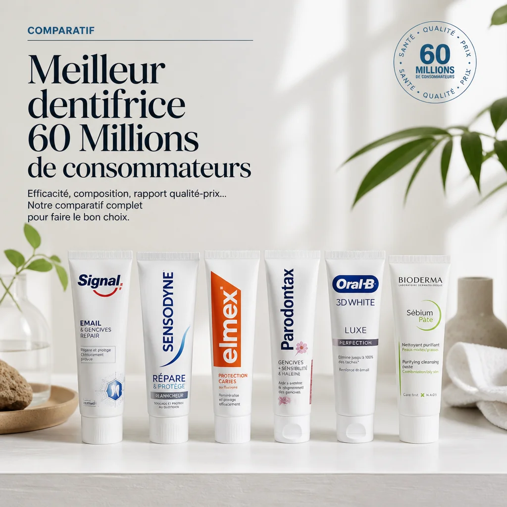 Comparatif meilleur dentifrice 60 millions consommateur