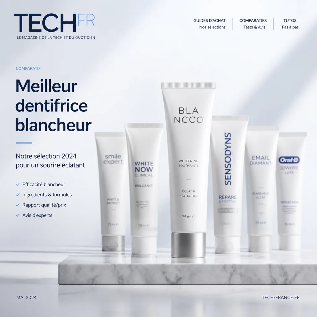 Comparatif meilleur dentifrice blancheur