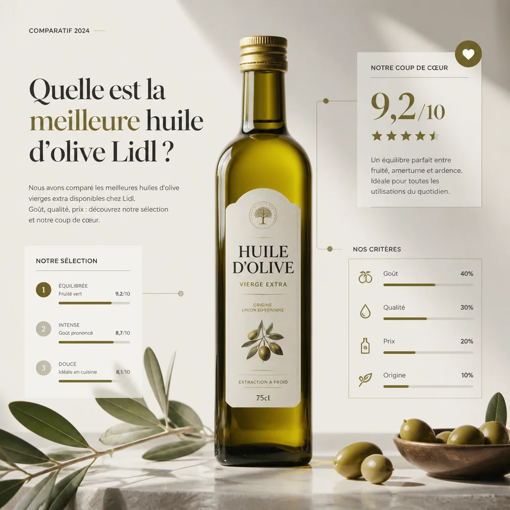 Comparatif meilleur huile d olive lidl