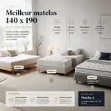 Meilleur matelas 140 x 190 2026 : 7 modèles comparés