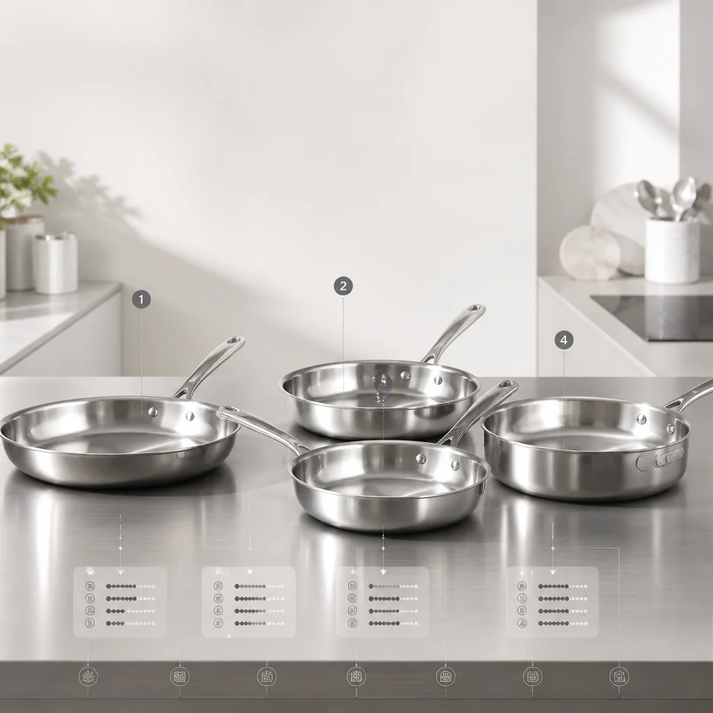 Comparatif meilleur poele inox 18/10