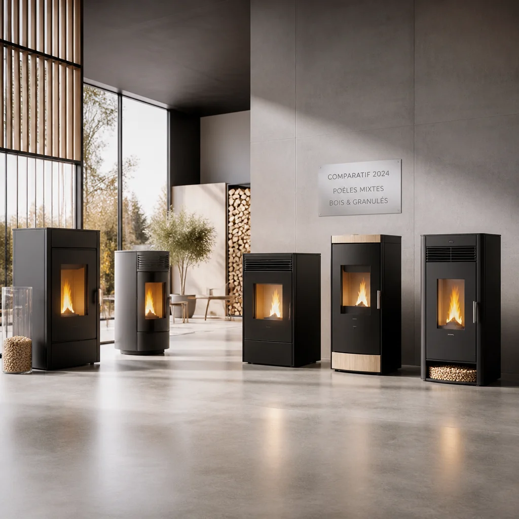 Comparatif meilleur poele mixte bois et granulés