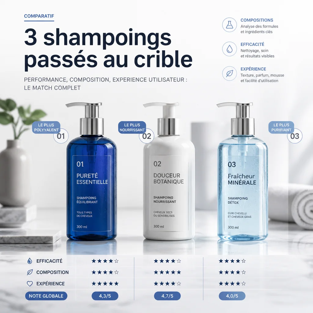 Comparatif meilleur shampoing