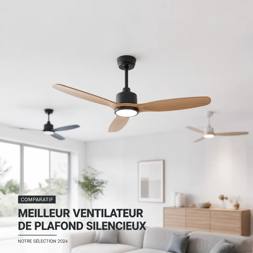 Comparatif meilleur ventilateur plafond silencieux